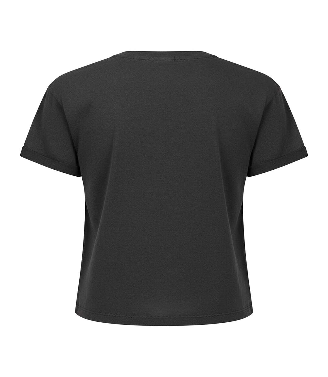 Womens/ladies British Are Coming The Rolling Stones Crop T-shirt Charcoal Amplified-2