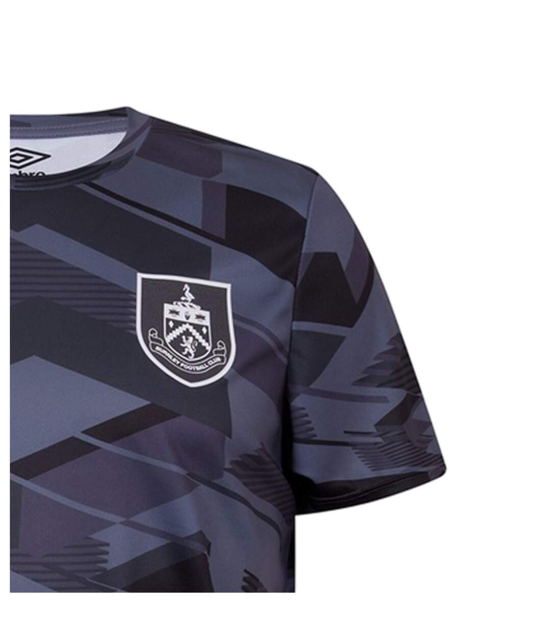 Mens Wu Ju Burnley Fc Crew Neck T-shirt Carbon Grisaille Black Umbro-3