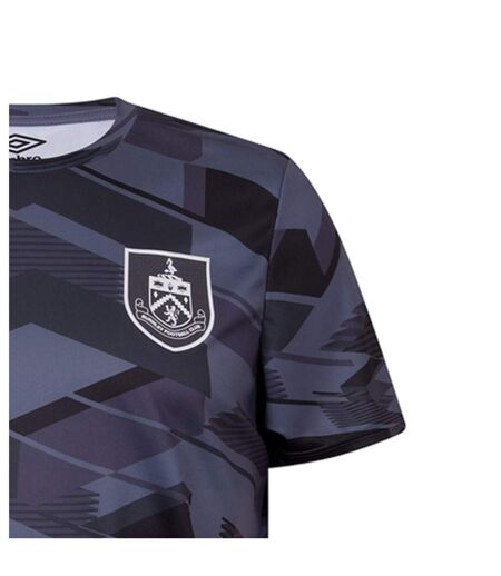 Mens Wu Ju Burnley Fc Crew Neck T-shirt Carbon Grisaille Black Umbro