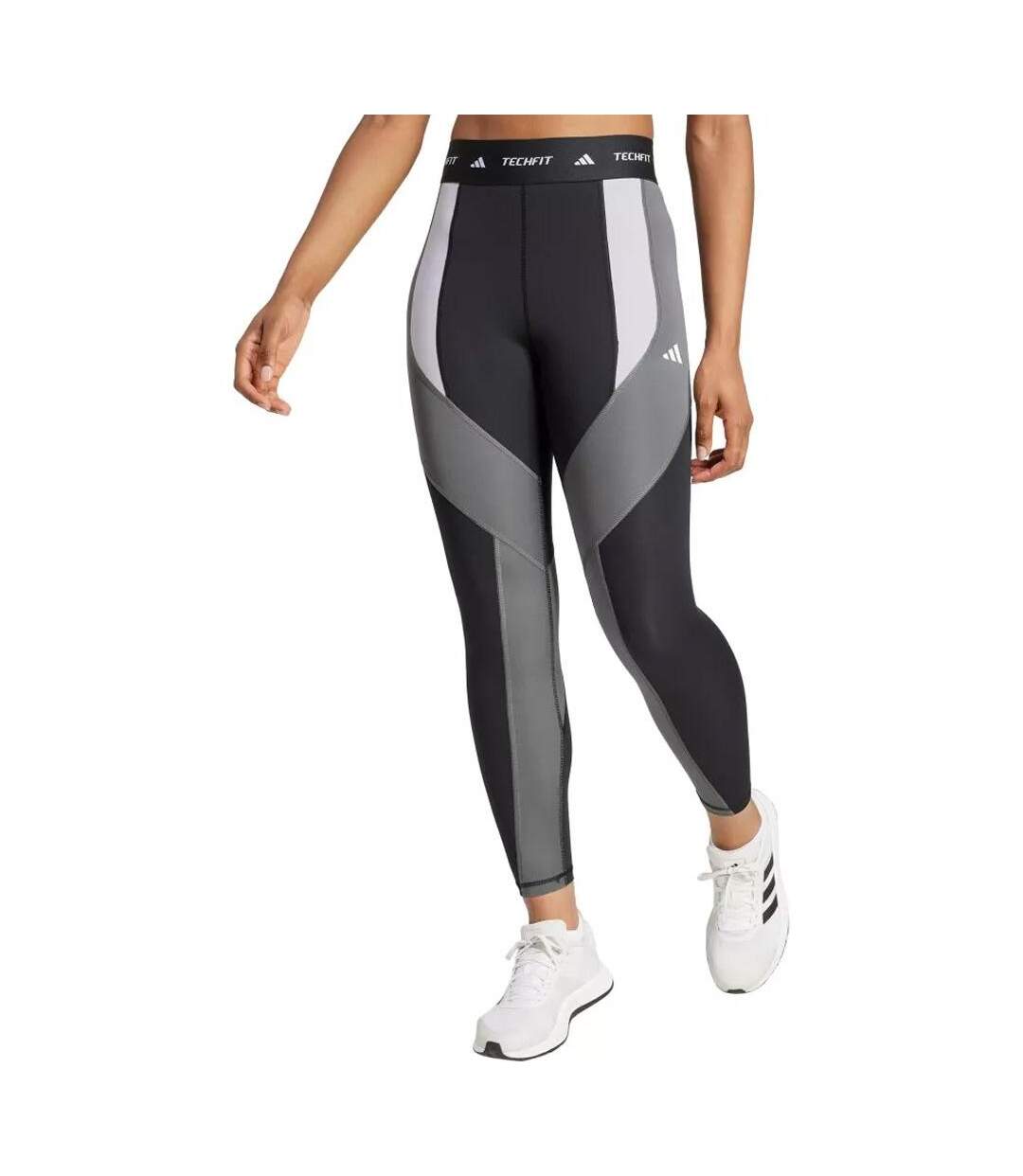 Legging  gris/noir femme adidas 7/8 l-1