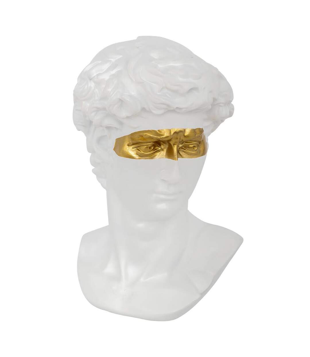 Statuette Déco Tête de David 24cm Blanc-1