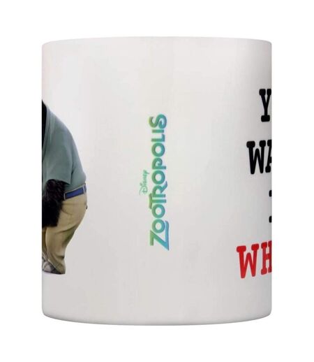 Zootropolis - Mug YOU WANT IT WHEN? (Blanc / Vert / Noir) (Taille unique) - UTPM2774