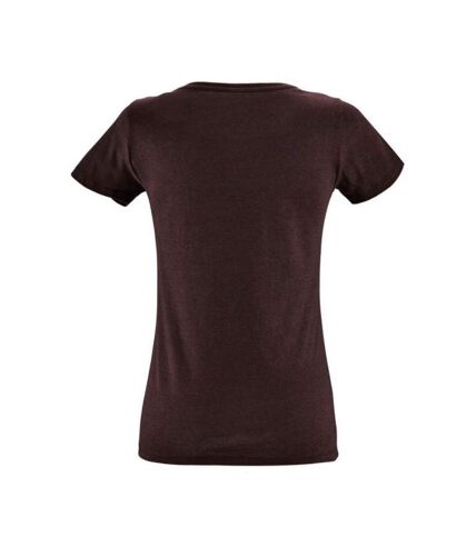 SOLS - T-shirt REGENT - Femme (Bordeaux chiné) - UTPC2921