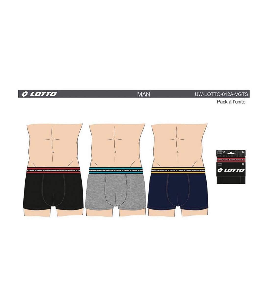 Boxer homme LOTTO - Pack de 6-4