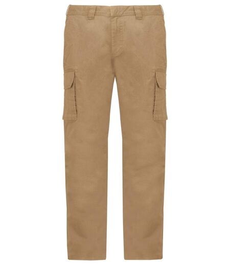 Pantalon multipoches pour homme - K744 - beige camel