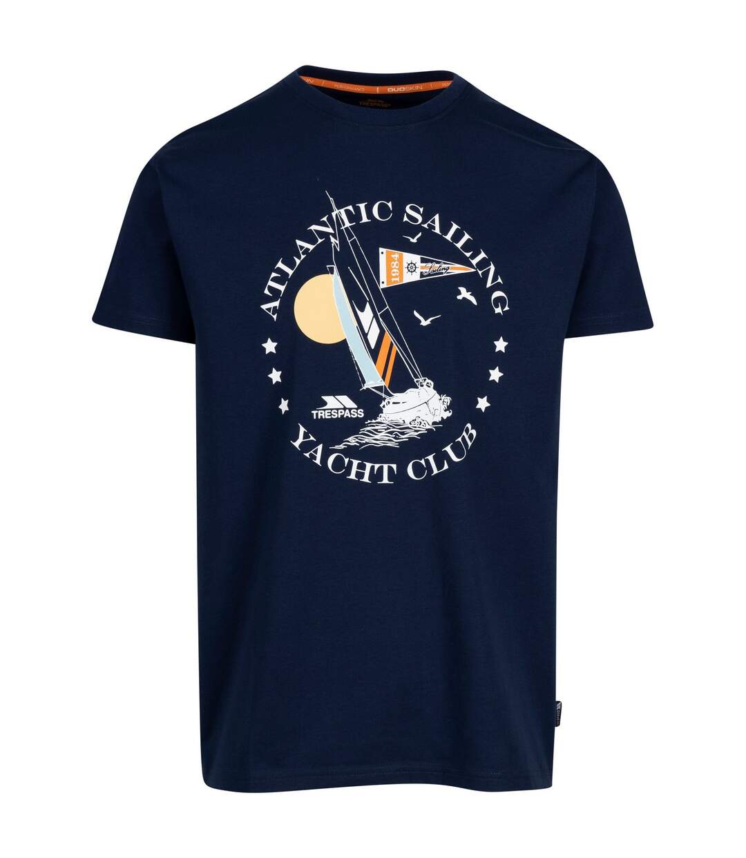 Mens cedarf printed t-shirt navy Trespass