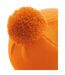 Bonnet Pom Pom Original Orange Beechfield-2