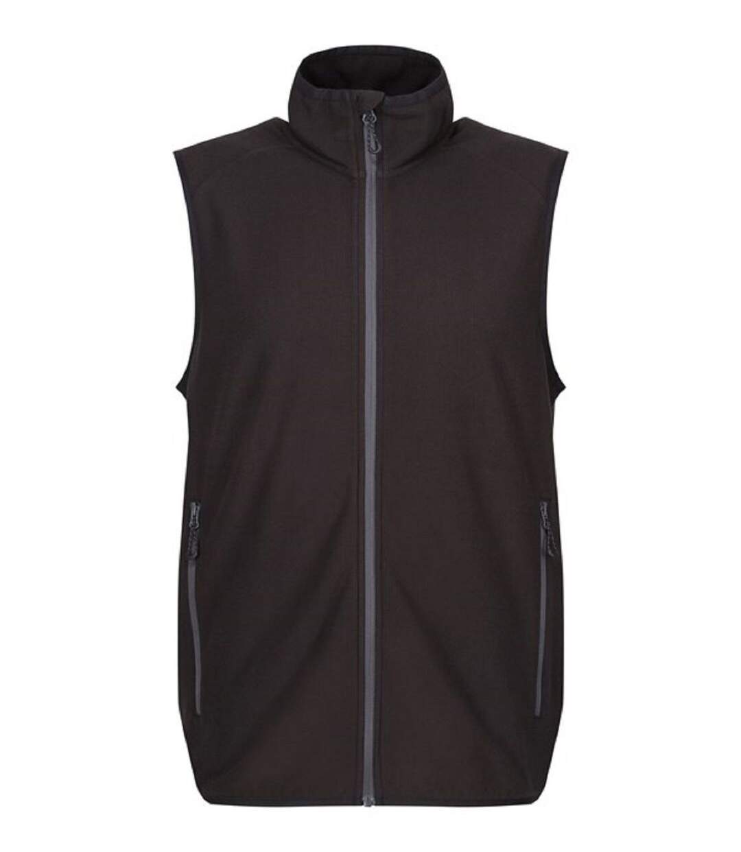 Gilet sans manches polaire - Homme - TRF695 - noir et gris-1