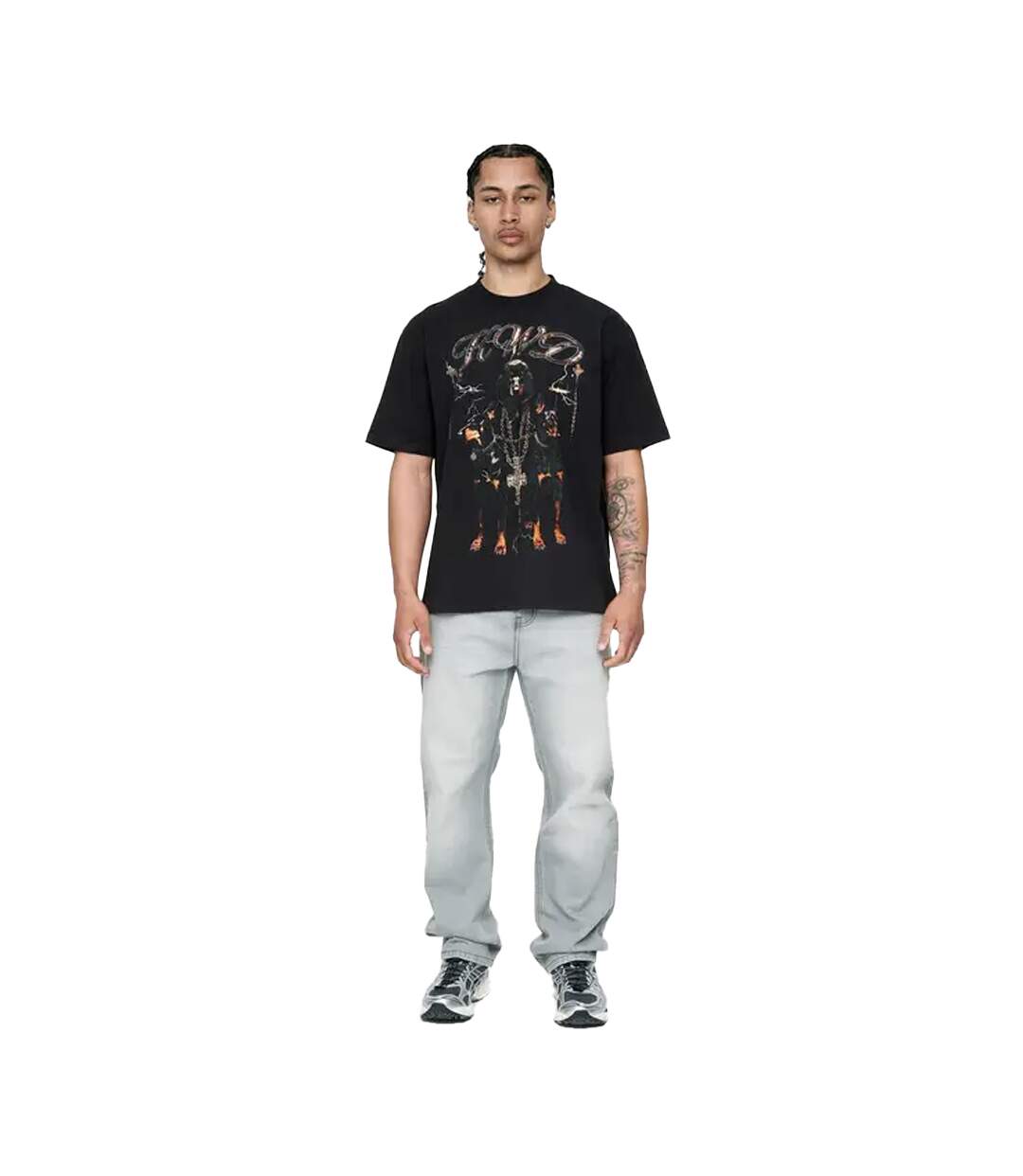 Jean Studio Dee Homme Gris Clair Délavé Kings Will Dream-1