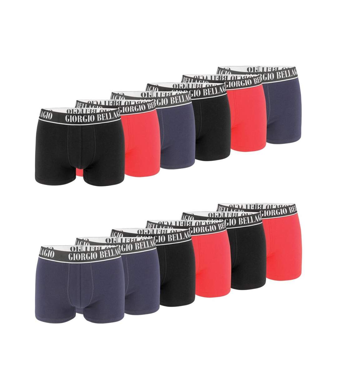 Lot de 12 boxers homme Smart Giorgio Bellagio