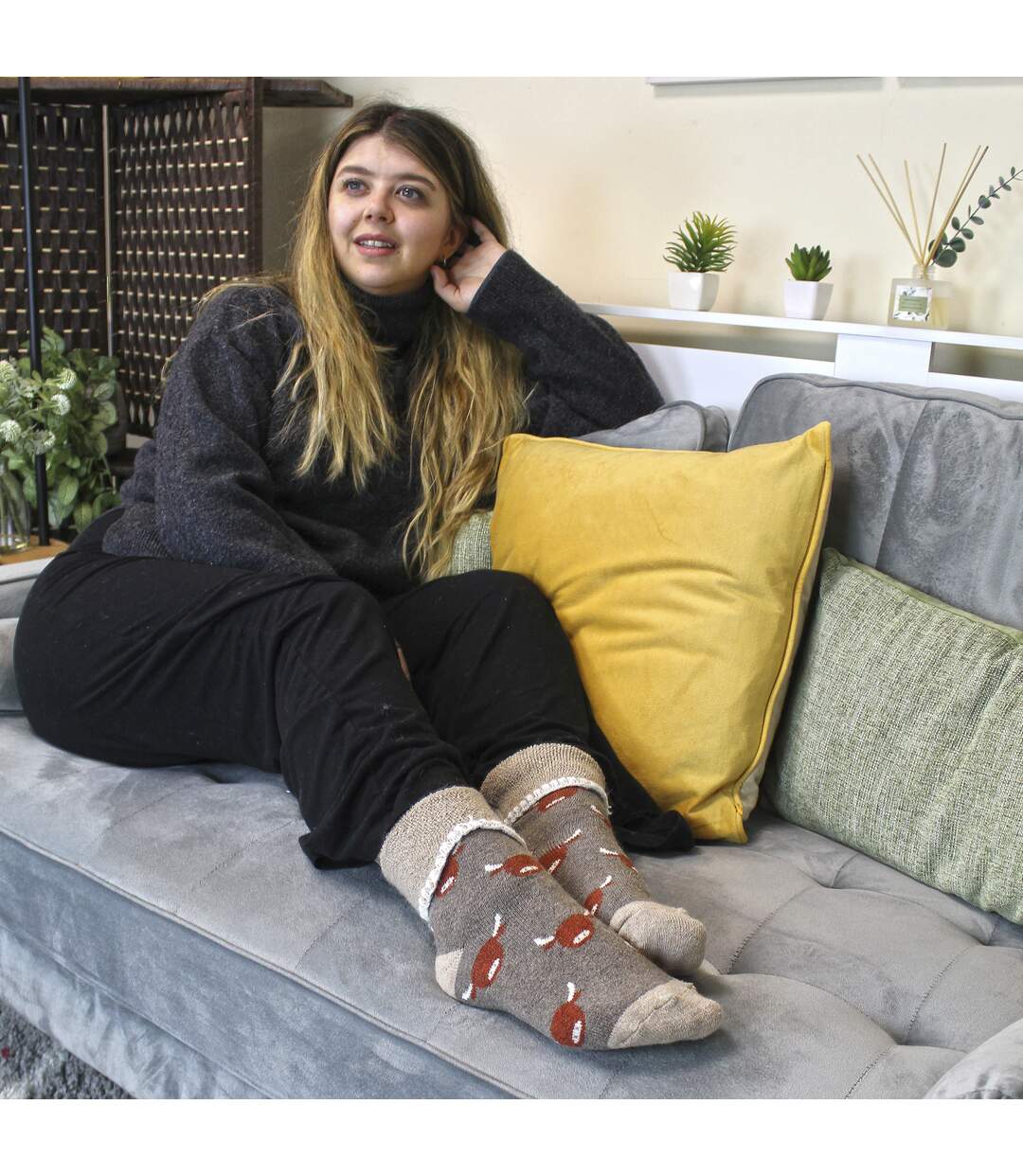 Sock Snob - 6 paires femme de chaussettes de lit épaisses et chaudes en laine-4