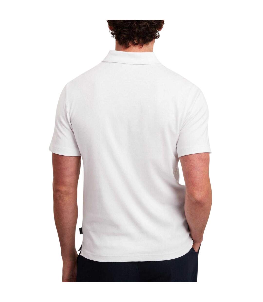 Mens Polo Shirt White Ted Baker-3