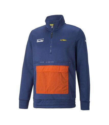 Sweat 1/4 de Zip Bleu Homme Puma Legacy Porsche Turbo - M