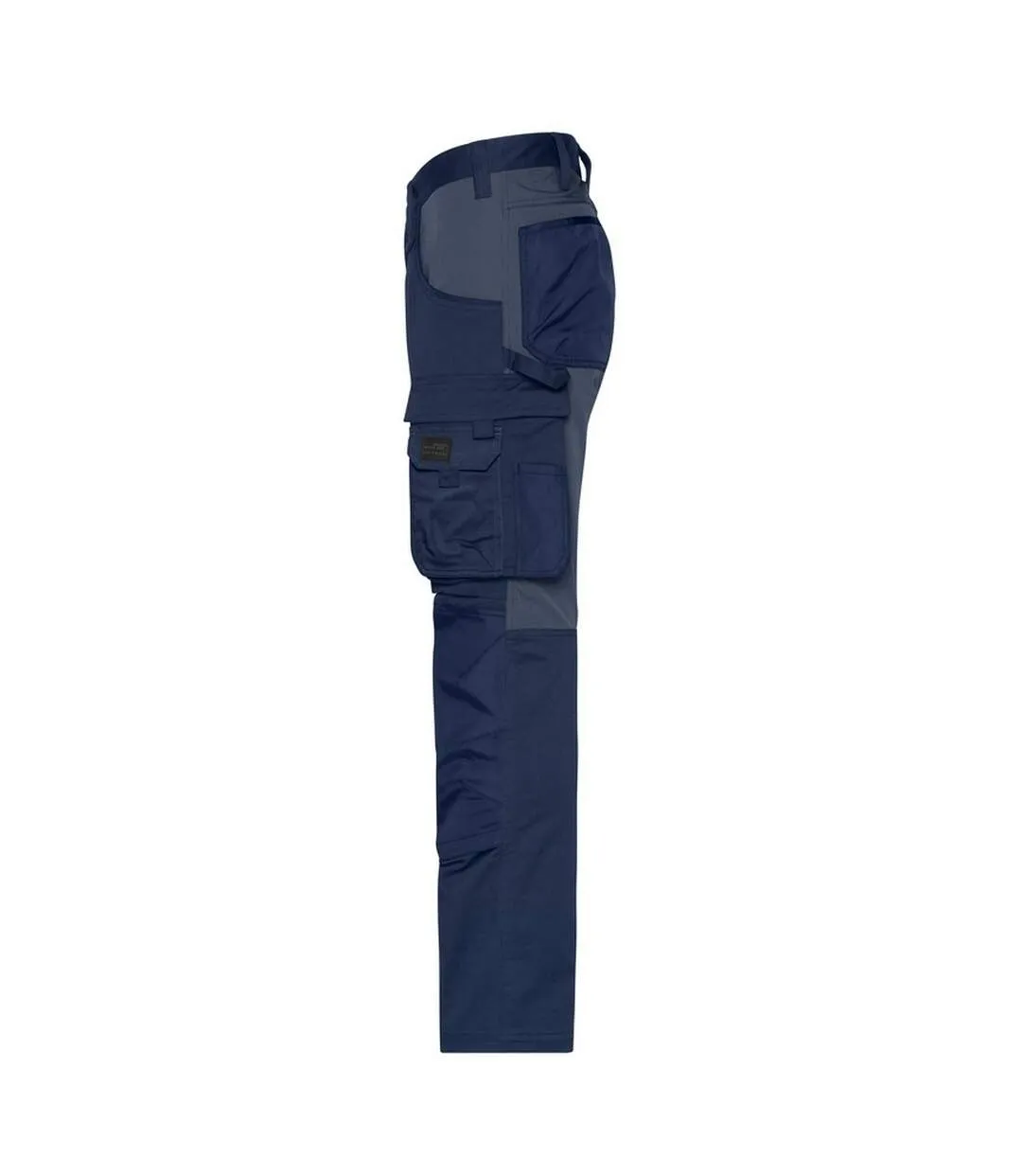 Pantalon De Travail Homme Bleu Marine Carbone James And Nicholson-3