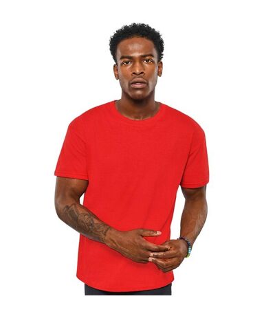 Classic Mens Ringspun Tee Red Casual