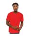 Classic Mens Ringspun Tee Red Casual-1