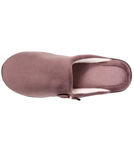 Isotoner Chaussons Mules femme semelle confortable, talon de 4 cm
