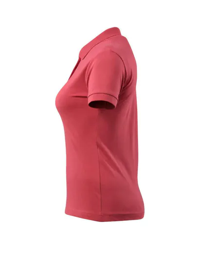 Womens/ladies Grasse Crossover Polo Shirt Raspberry Red Mascot