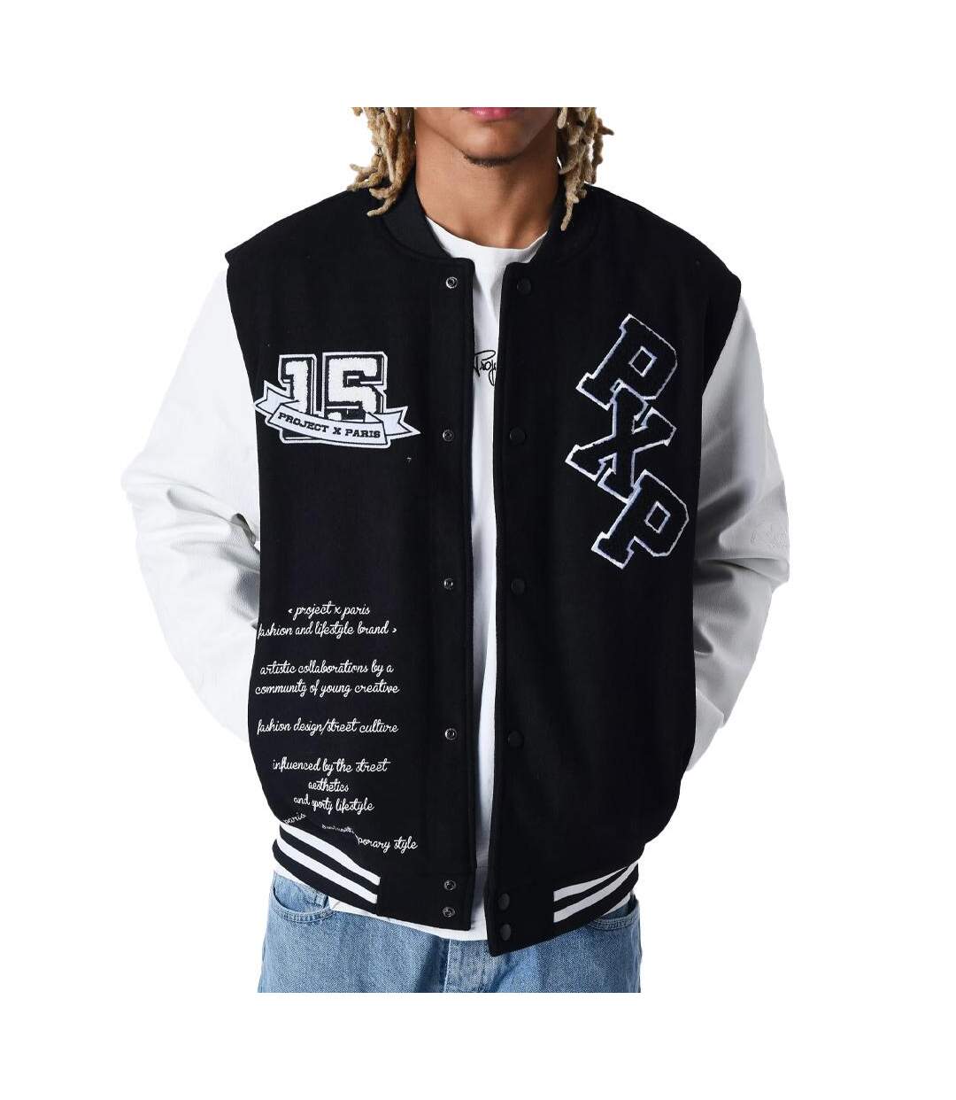 Veste blanche/noire homme project x paris 2230109 - l-1
