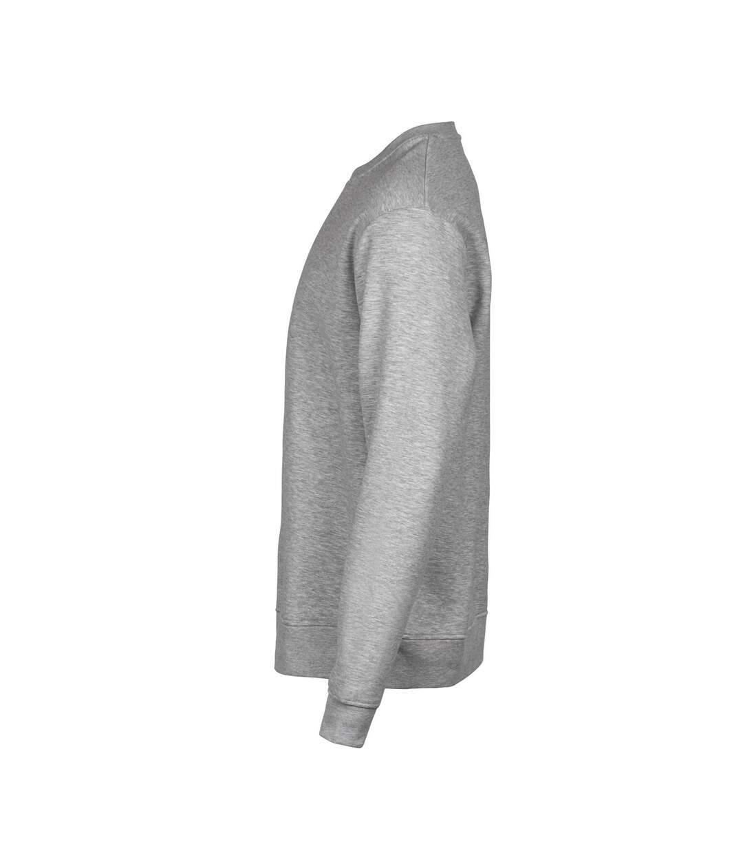 Mens power organic heather sweatshirt heather grey Tee Jays