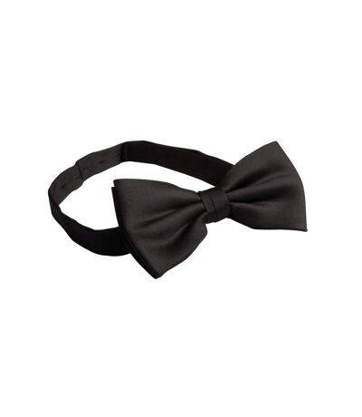 Premier Plain Polyester Bow Tie (Black) (One Size) - UTPC6795