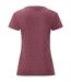 T-shirt value femme bordeaux chiné Fruit of the Loom Fruit of the Loom