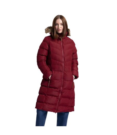Womens/ladies Audrey Padded Jacket Dark Cherry Trespass
