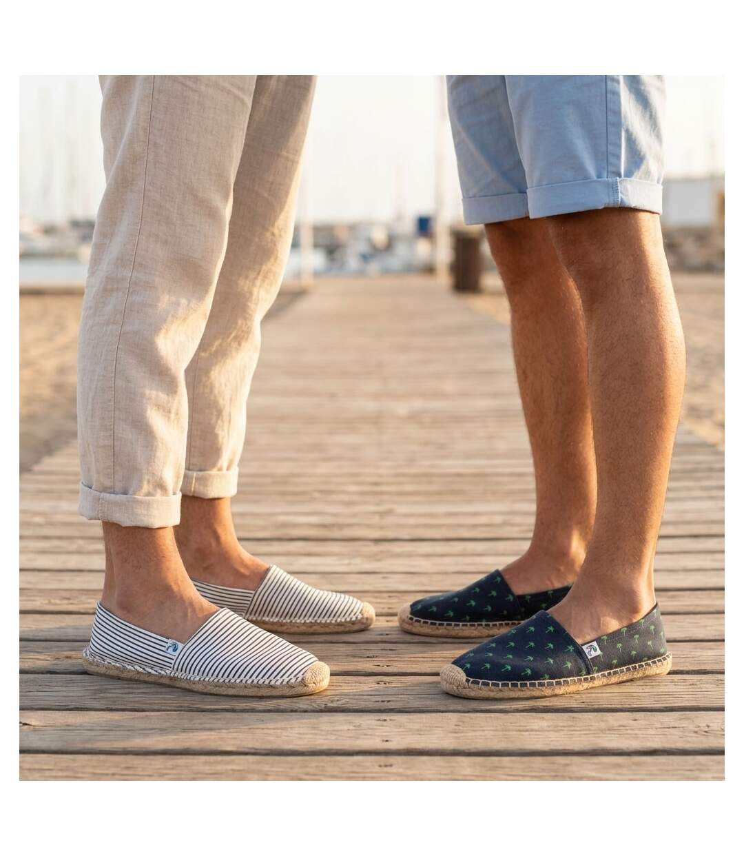 OZABI Pack 2 Paires Espadrilles Homme Semelle Corde Jute-2