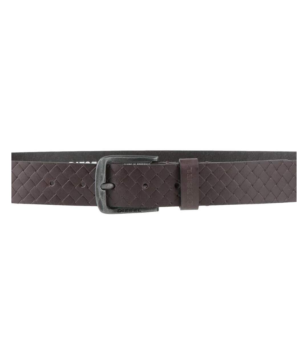 Ceinture texturée  marron homme diesel basic belt-2