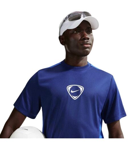 Mens Academy Plus Dri-fit T-shirt Blue Nike