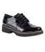 Womens/ladies Kacey Leather Brogues Black POD-1