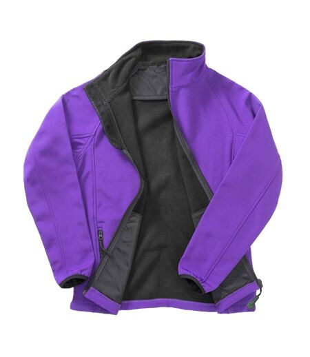 Veste Softshell Homme Violet Noir Result Core