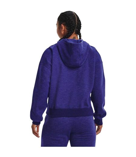 Sweat À Capuche Essential Script Femme Bleu Under Armour