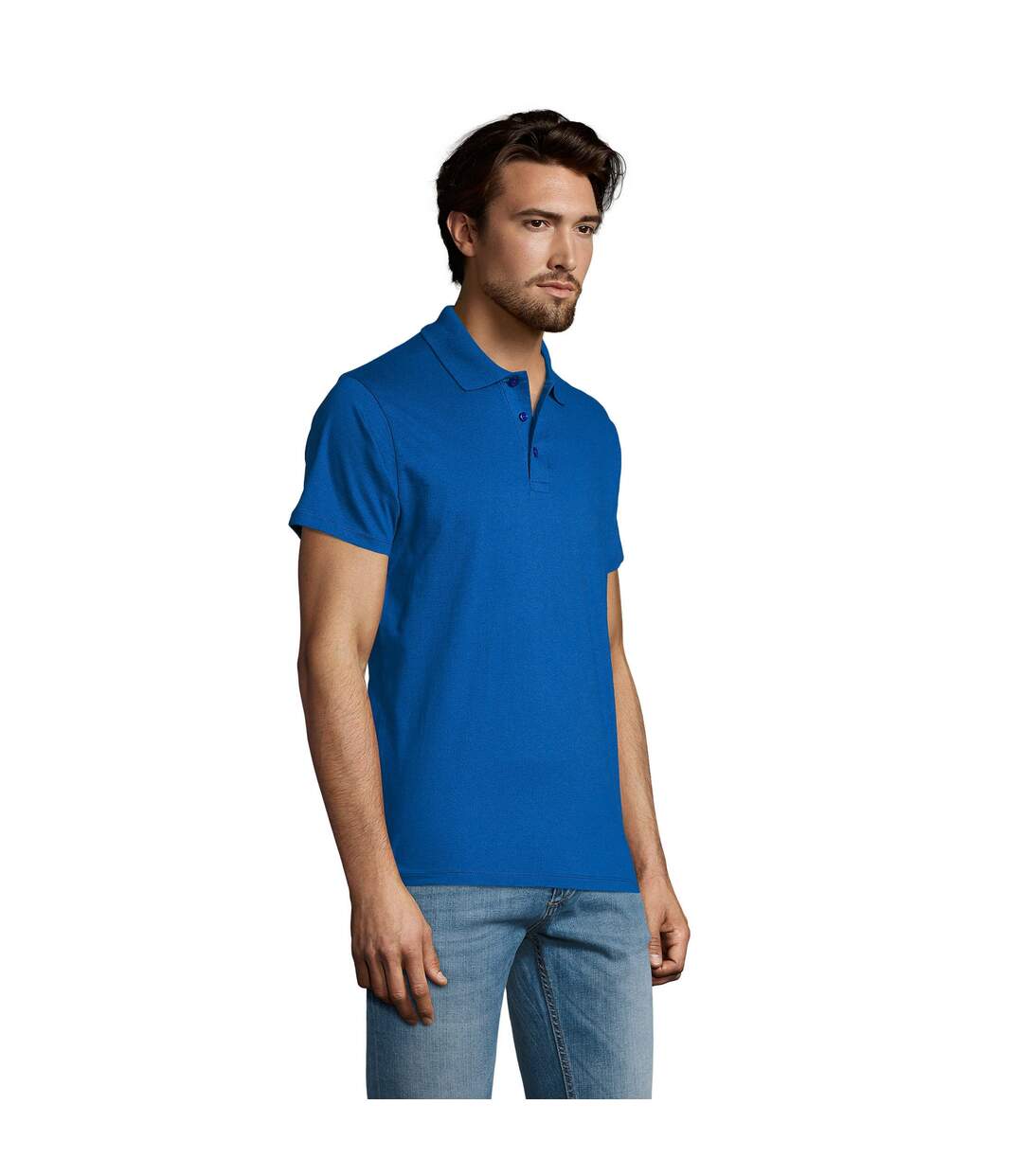 Polo Prescott Homme Bleu Roi SOLS-1