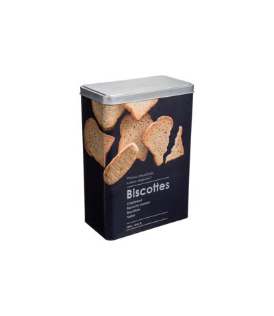 Boîte à Biscottes Relief II 24cm Noir