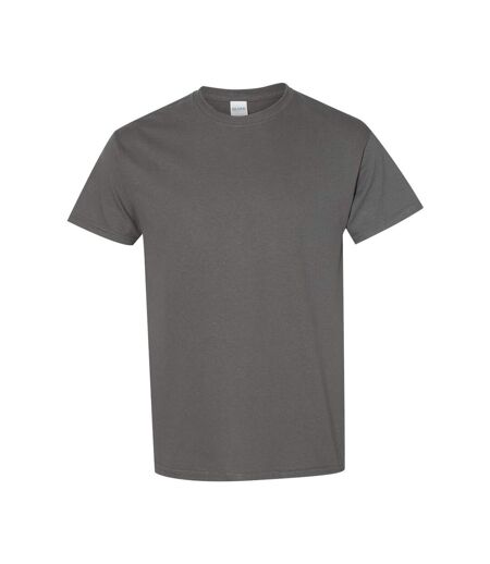 Gildan Mens Heavy Cotton Short Sleeve T-Shirt (Pack of 5) (Charcoal)