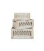 Lot de 3 Caisses Gigognes Boho 35cm Beige-1