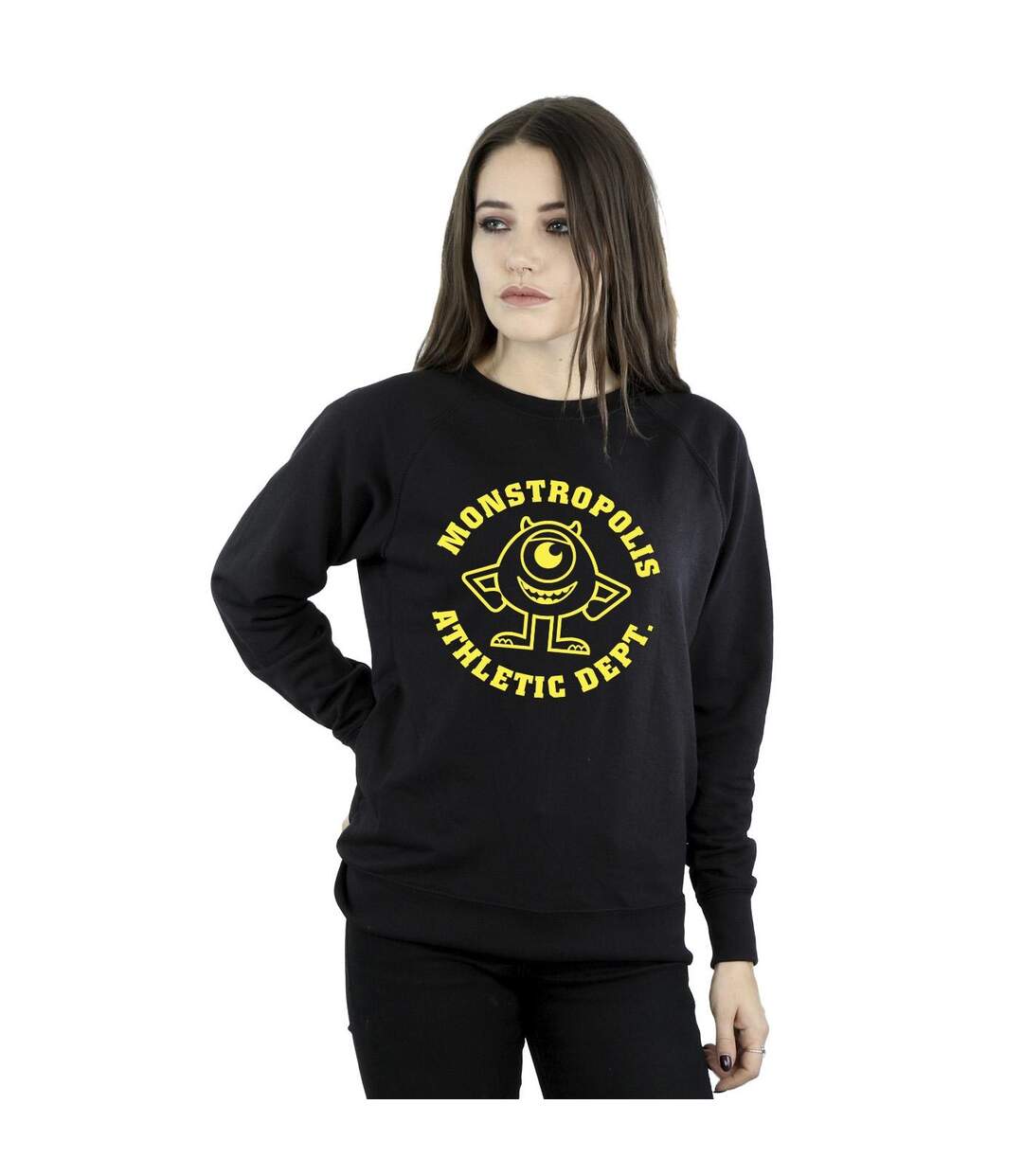 Disney Sweat-shirt Monsters University Monstropolis - Femmes/Dames (Noir) - UTBI29607-2
