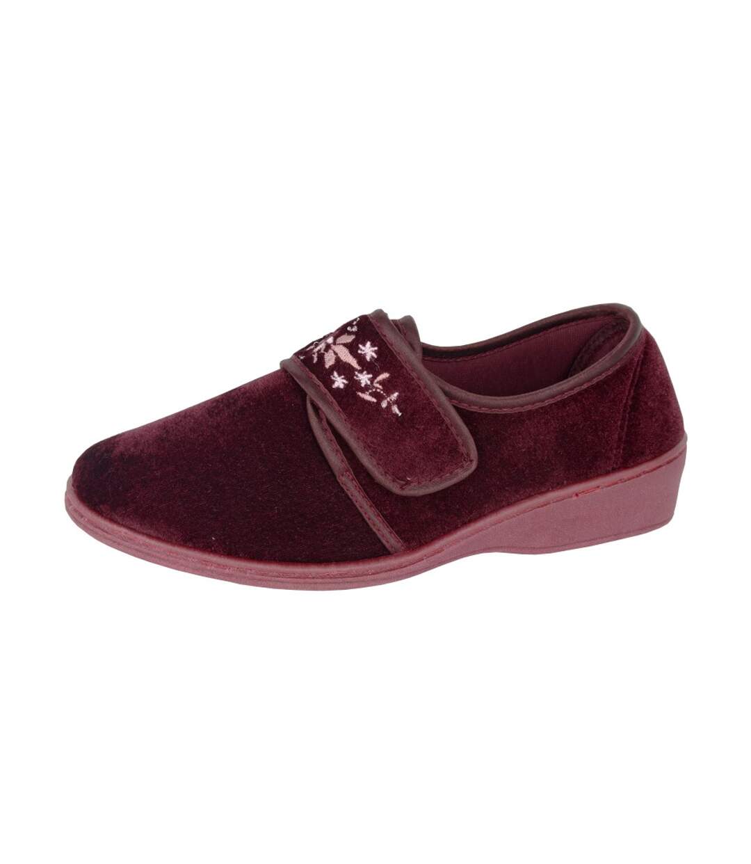 Chaussons Coupe Large Elsie Femme Bordeaux Sleepers-2