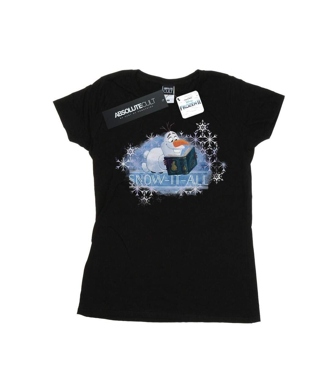 Disney Femmes/Les femmes Frozen 2 Olaf Snow It All - T-shirt en coton (Noir) - UTBI21782-1