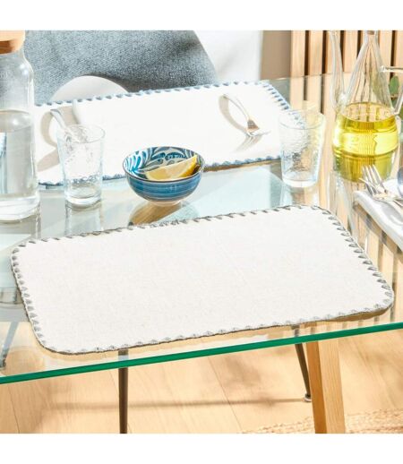 Set de Table en Tissu Sandrine 30x45cm Gris