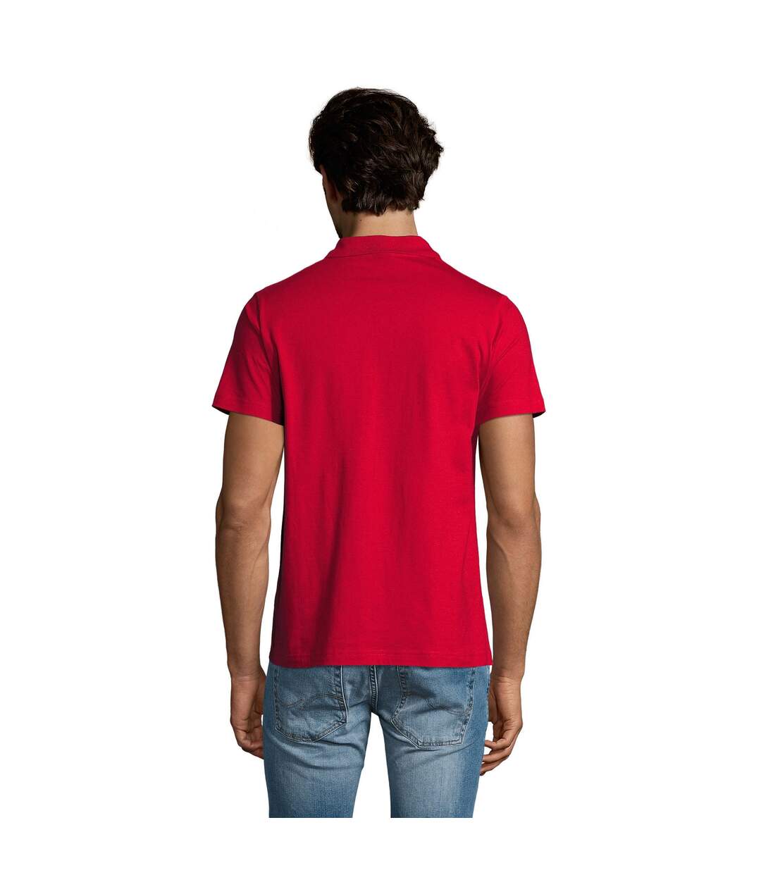 Polo Prescott Homme Rouge SOLS-3