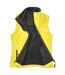 Womens/ladies Softshell Body Warmer Yellow Black Result-1