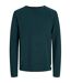 Mens Textured Regular Raglan Jumper Deep Teal Jack And Jones-2