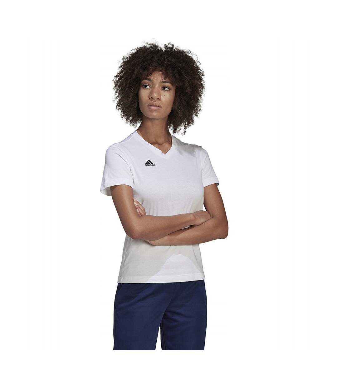 T-shirt Entrada Femme Blanc Adidas-1