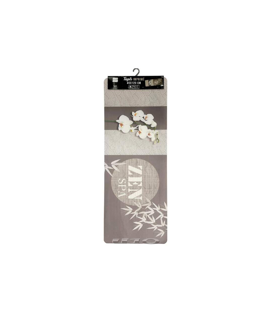 Tapis Déco Imprimé Spazen 45x120cm Taupe-2