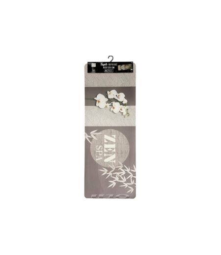 Tapis Déco Imprimé Spazen 45x120cm Taupe