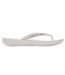 Womens/ladies Embellished Flat Flip Flops White Fit Flop-2
