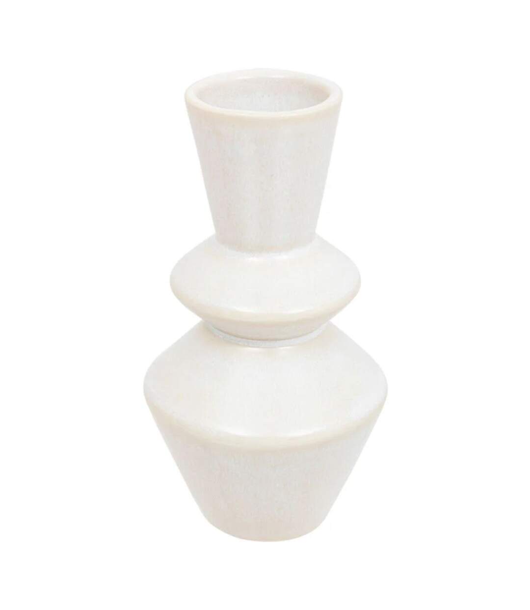 Soliflore en Céramique Soleya 14cm Blanc-1