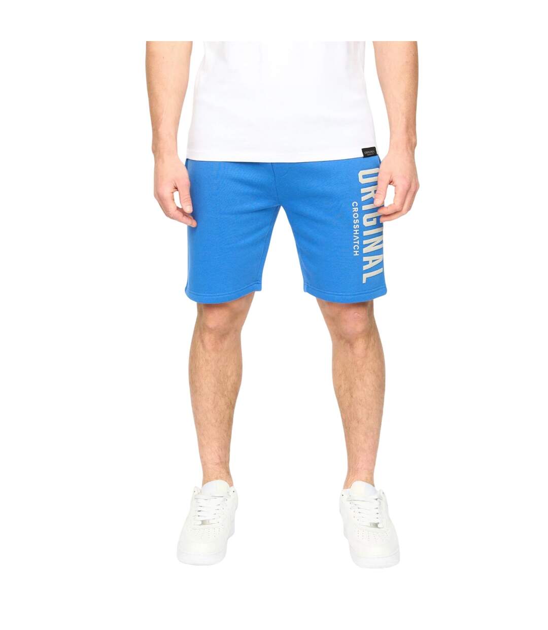 Short Kensby Homme Bleu Roi Crosshatch-2
